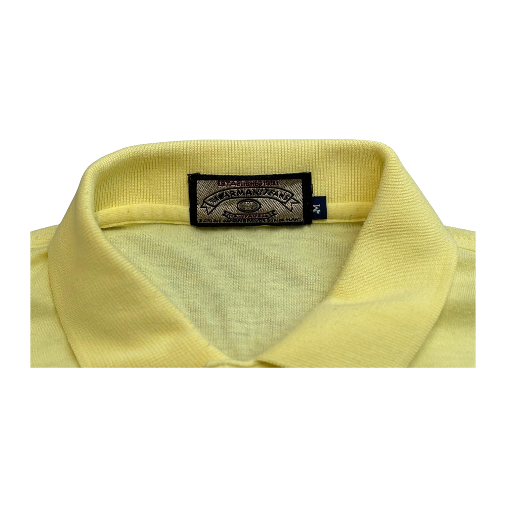 1522 Emporio Armani Gold Label 1980’s Vintage Men's Polo Yellow M