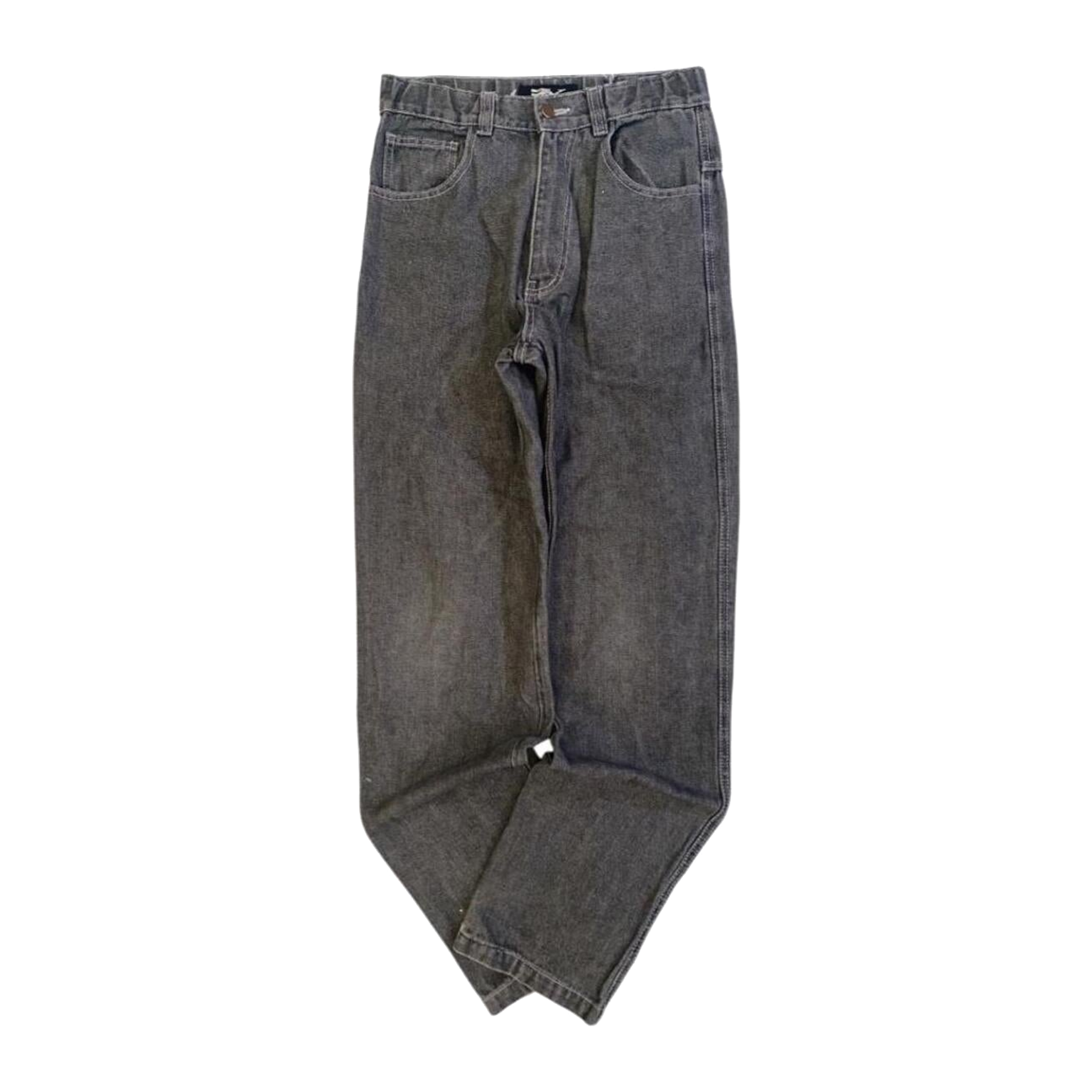 997 Ex Jeans Women's Y2K Midrise Straight Leg Denim Jean Grey 4