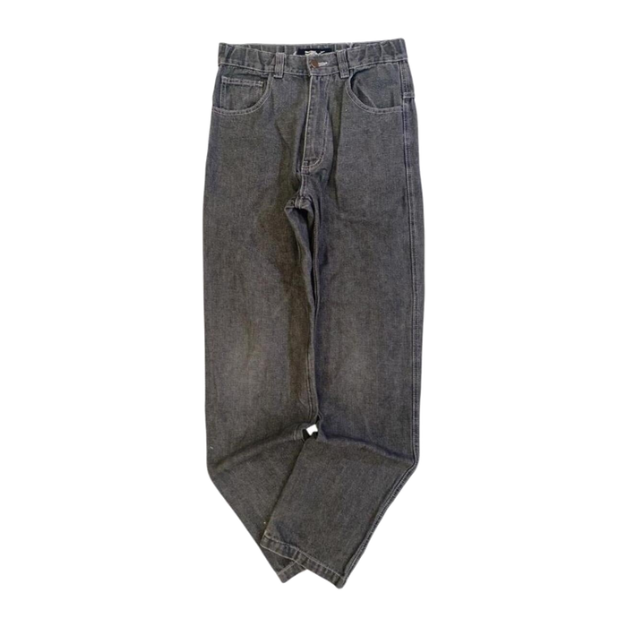 Ex Jeans Women's Y2K Midrise Straight Leg Denim Jean Grey 4