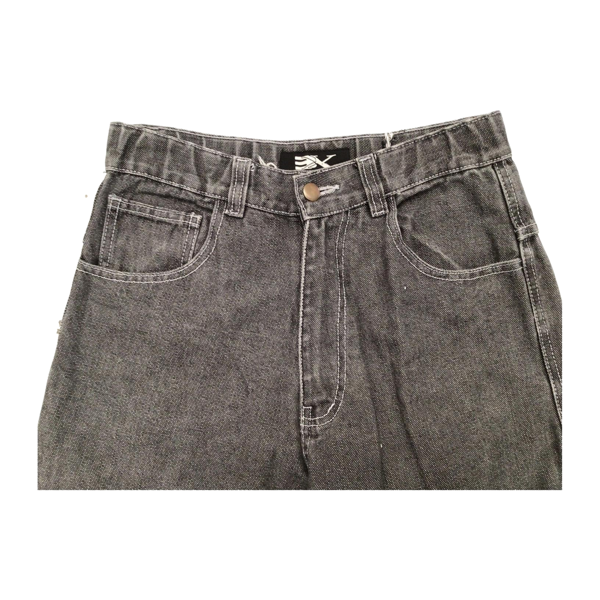 997 Ex Jeans Women's Y2K Midrise Straight Leg Denim Jean Grey 4