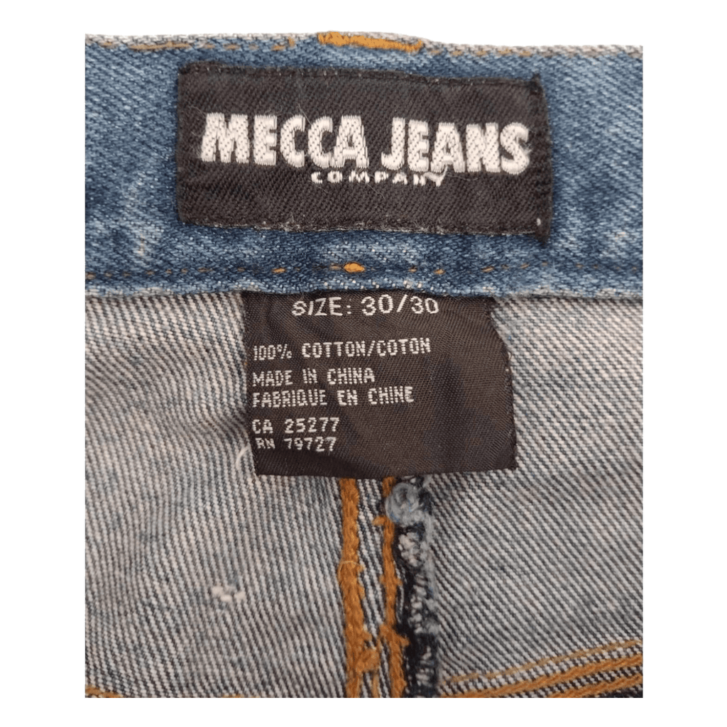 Mecca Y2K Men's Hip Hop Relaxed Fit Denim Jeans W30 L25