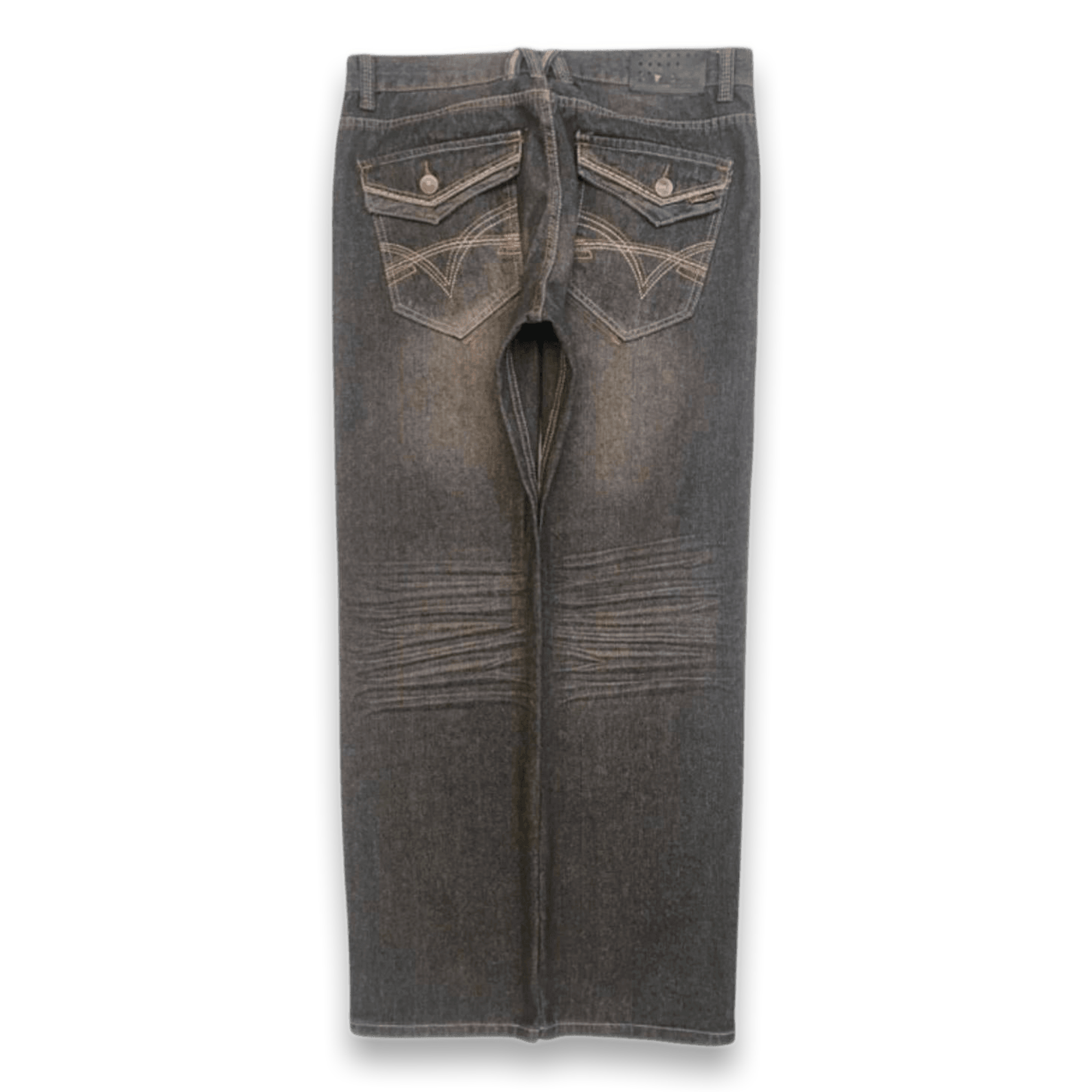 Most OFCL Y2K Men's Straight Leg Denim Jeans Grey W36 L32