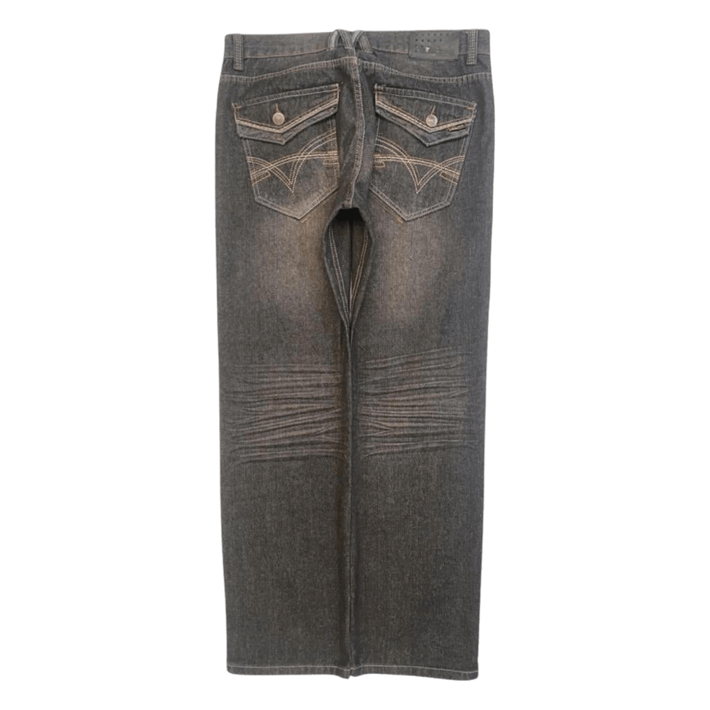 Most OFCL Y2K Men's Straight Leg Denim Jeans Grey W36 L32