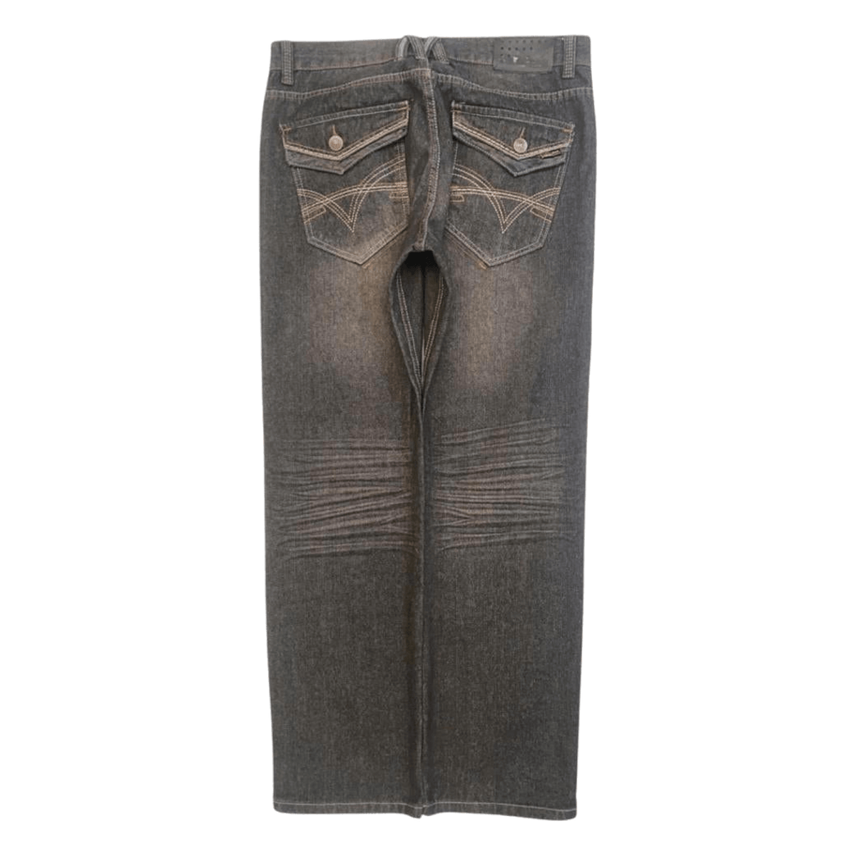 Most OFCL Y2K Men's Straight Leg Denim Jeans Grey W36 L32