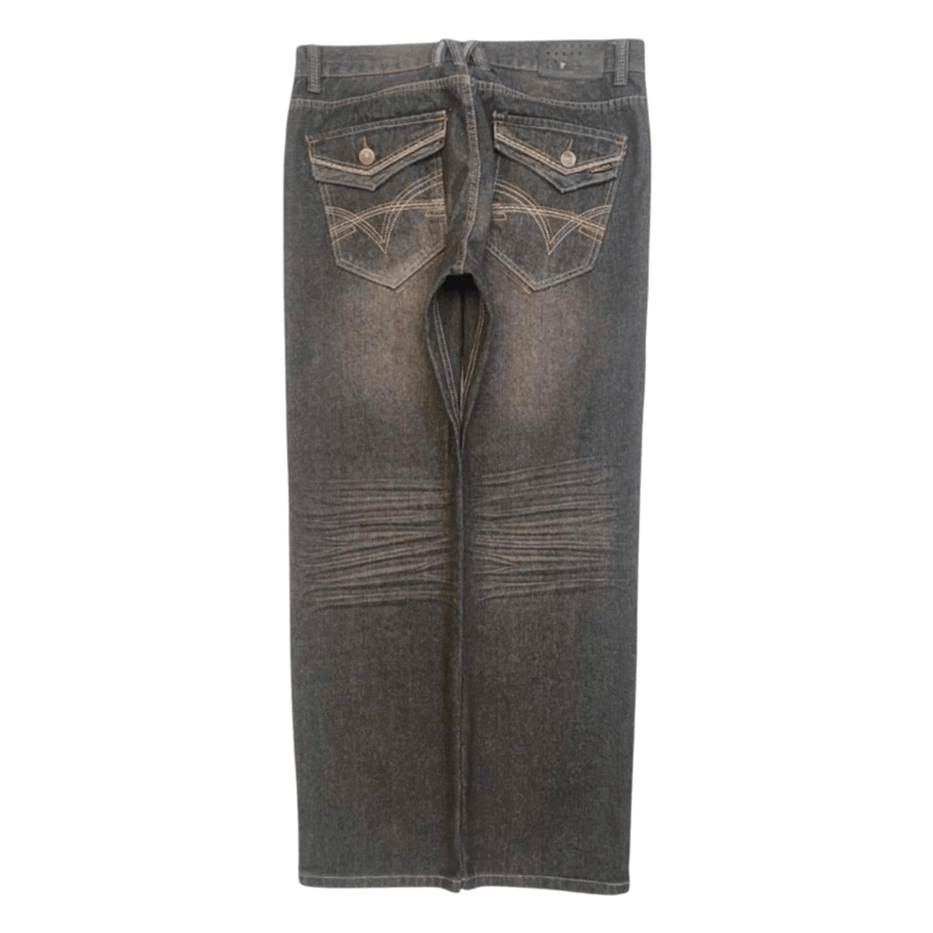 Most OFCL Y2K Men's Straight Leg Denim Jeans Grey W36 L32