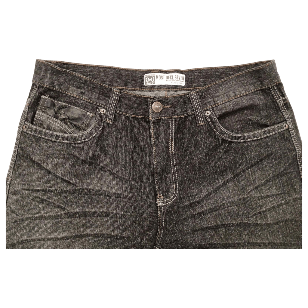 Most OFCL Y2K Men's Straight Leg Denim Jeans Grey W36 L32