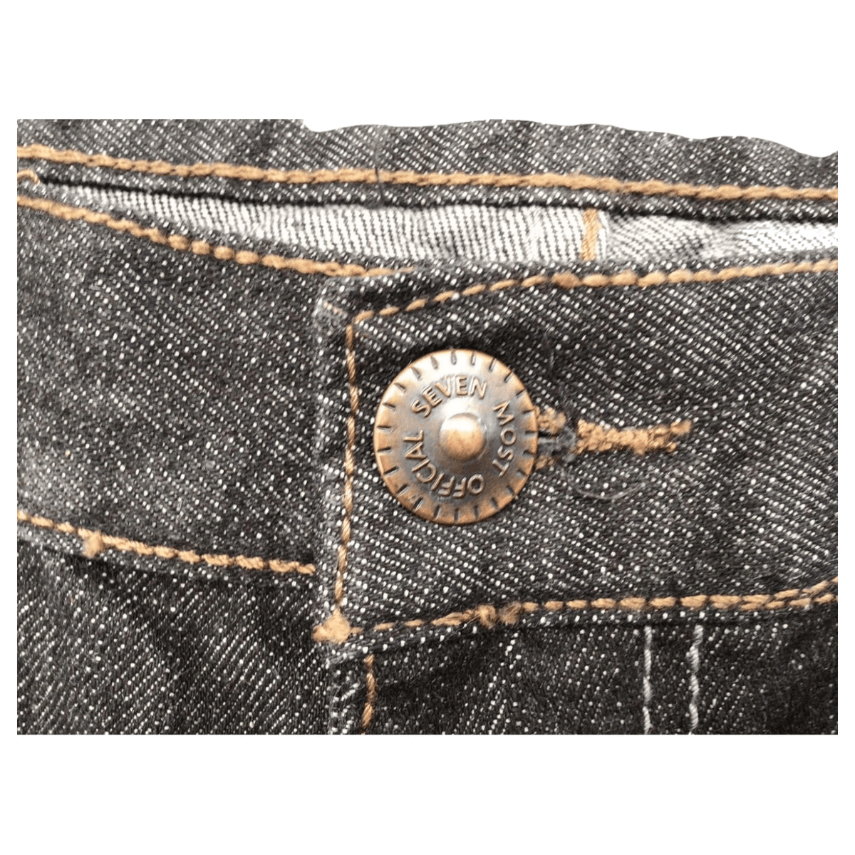 Most OFCL Y2K Men's Straight Leg Denim Jeans Grey W36 L32