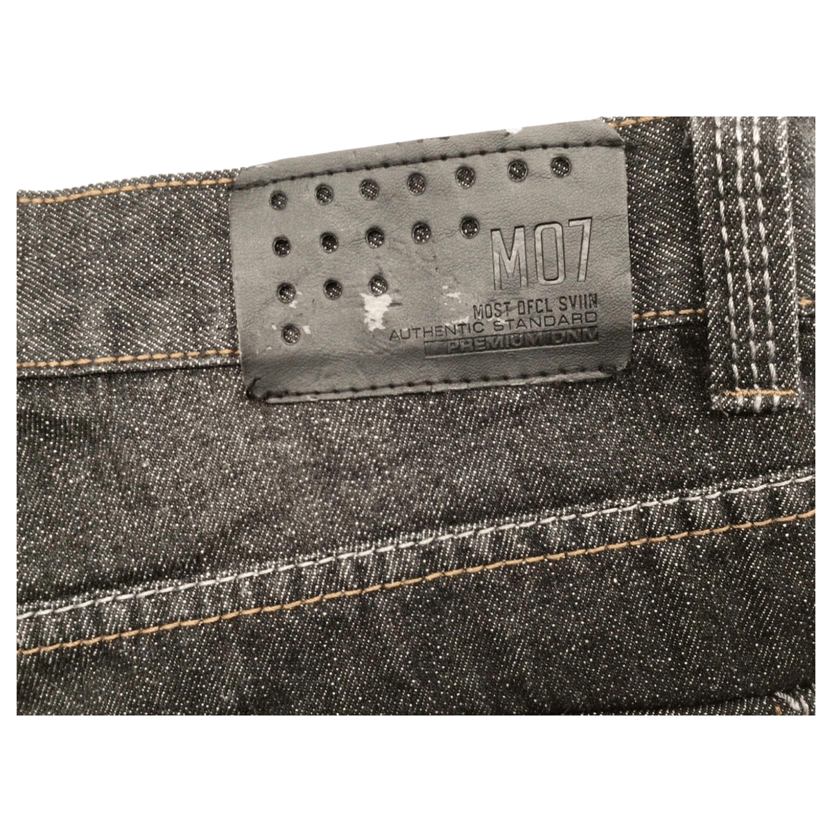 Most OFCL Y2K Men's Straight Leg Denim Jeans Grey W36 L32
