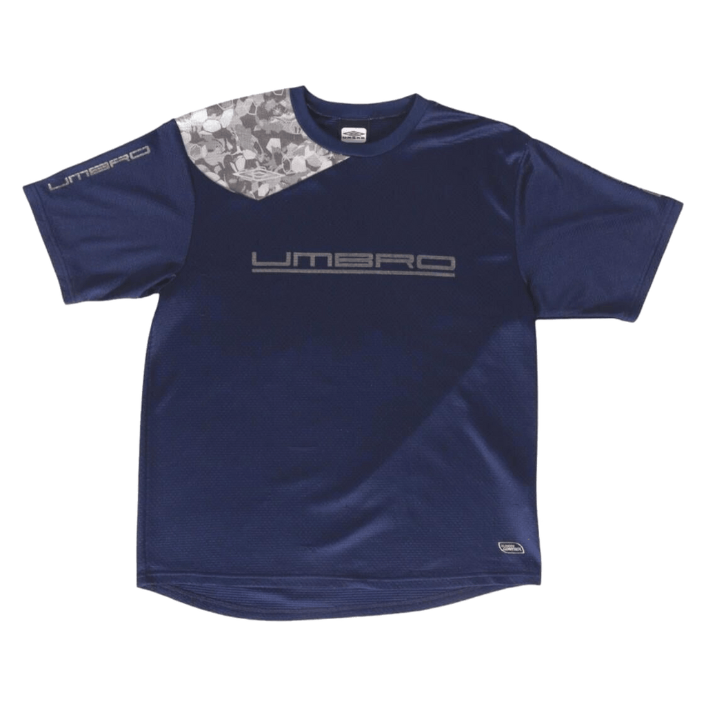 Vintage Umbro Japan by Descente Men's Short Sleeve Athletic T Shirt Navy L