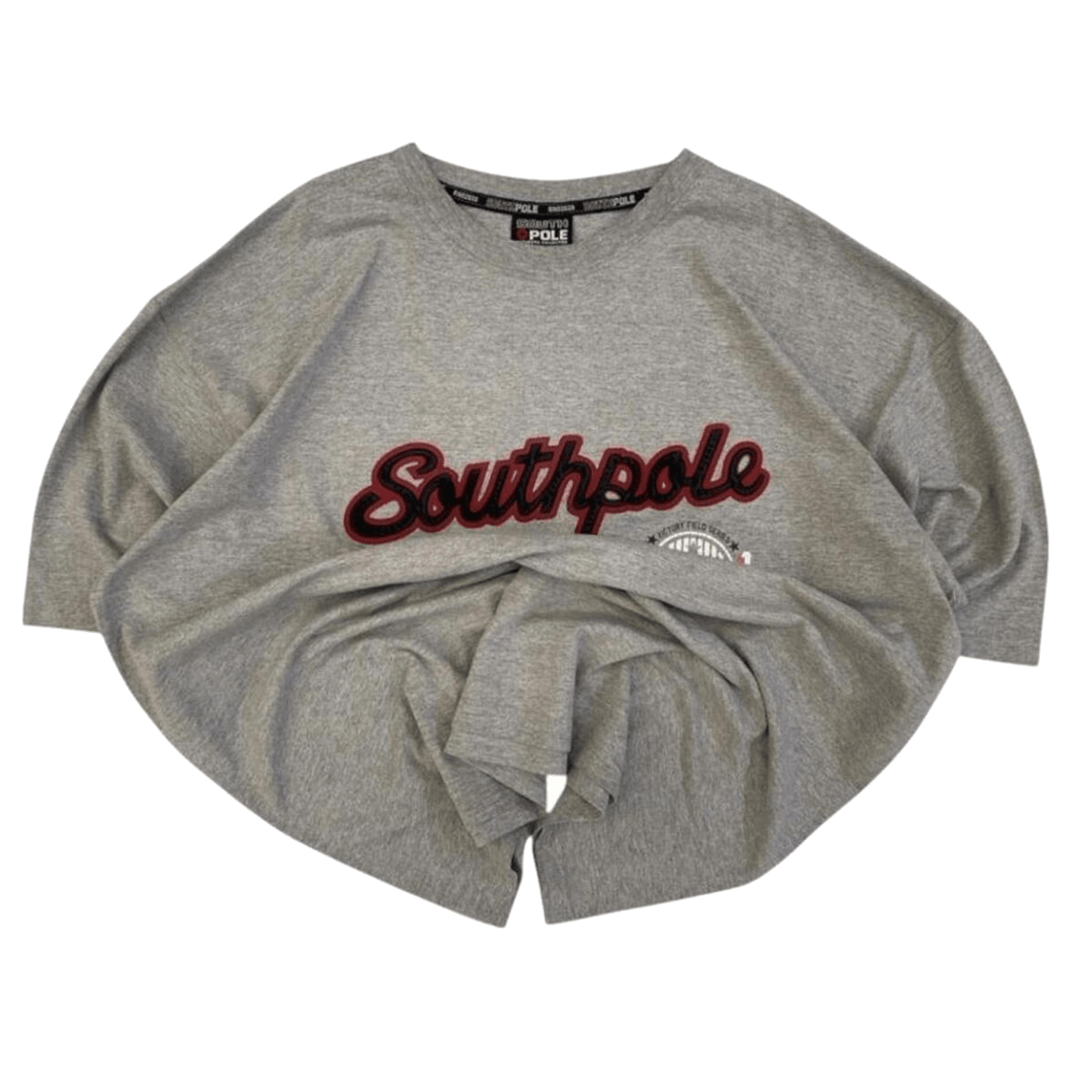 Southpole Men's Y2K Graphic Logo Short Sleeve T Shirt Grey XXL