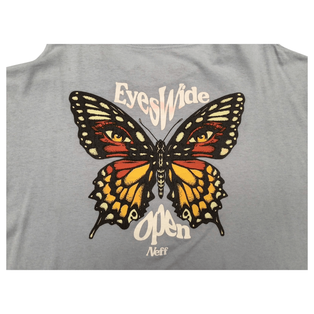 Neff Y2K Butterfly Short Sleeve T Shirt Powder Blue XL