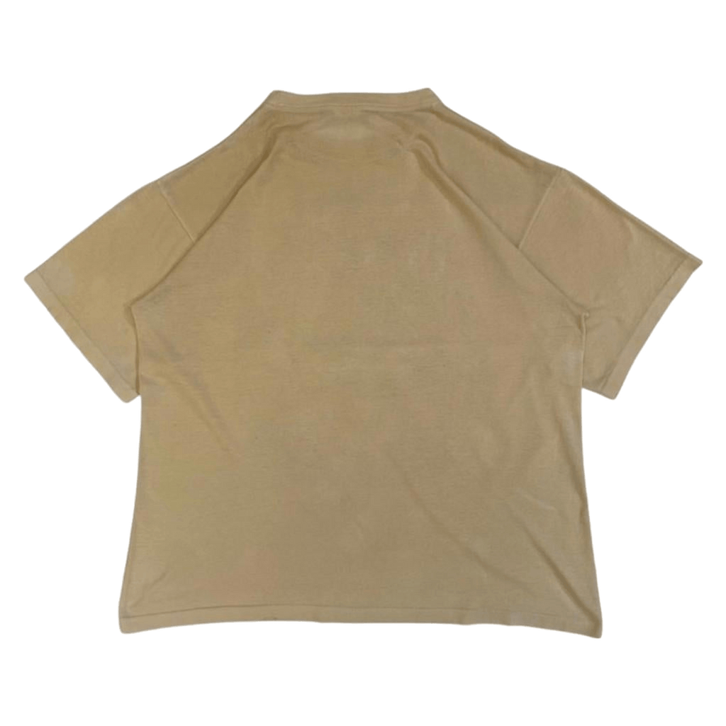 Med Men's Full Pipe 1990's Skateboard Graphic Short Sleeve T Shirt Beige M