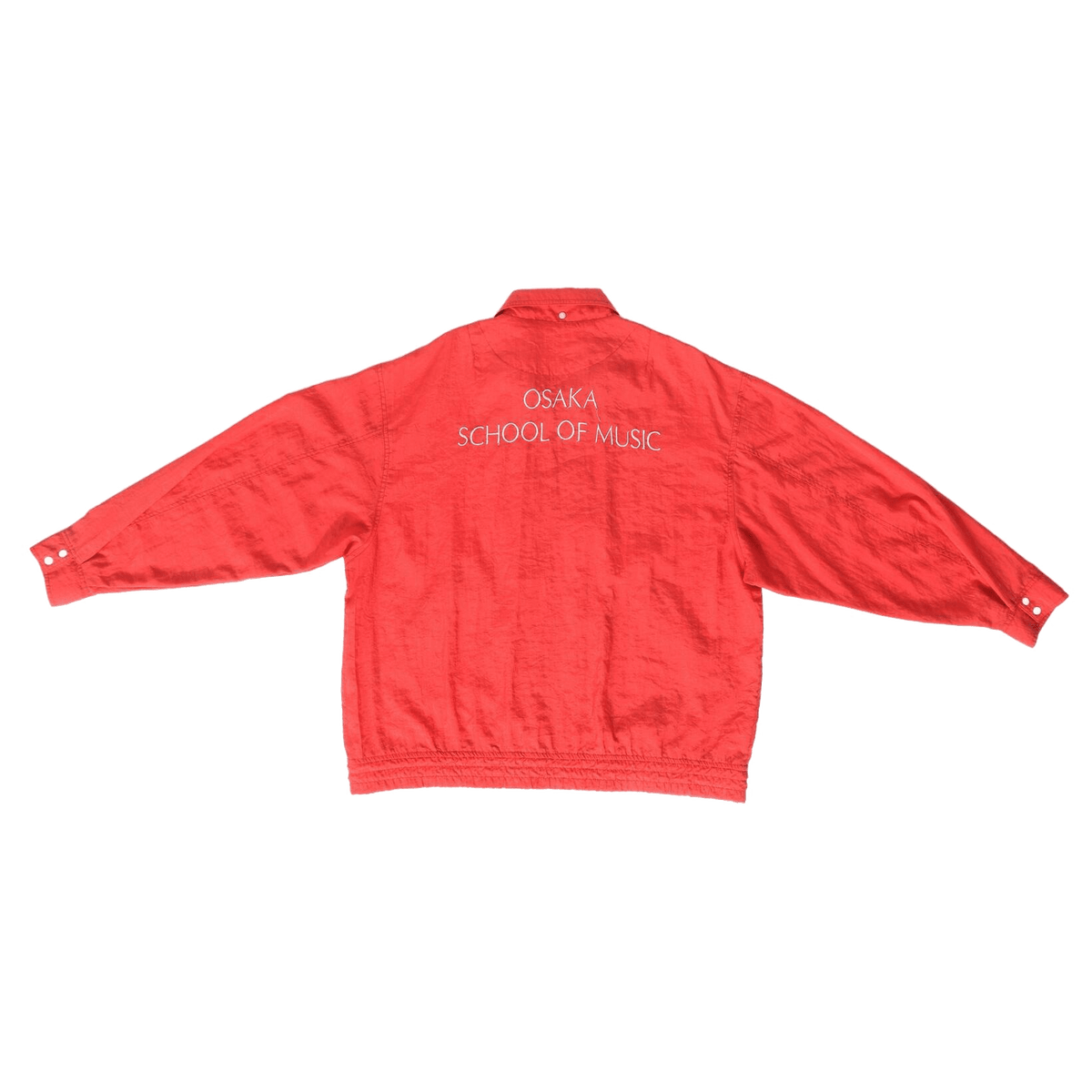 Osaka School of Music Japan Vintage 80s Windbreaker Red M