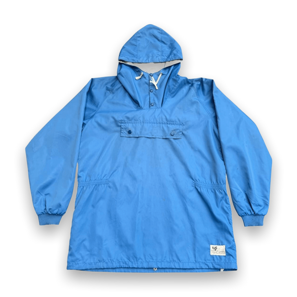 Yoshimi Sports Japan 1980's Vintage Outdoor Smock Jacket Blue L