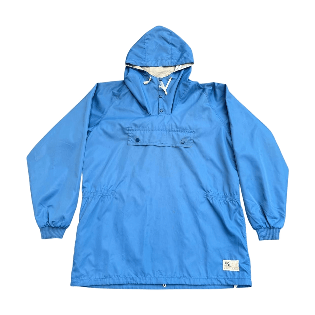 Yoshimi Sports Japan 1980's Vintage Outdoor Smock Jacket Blue L
