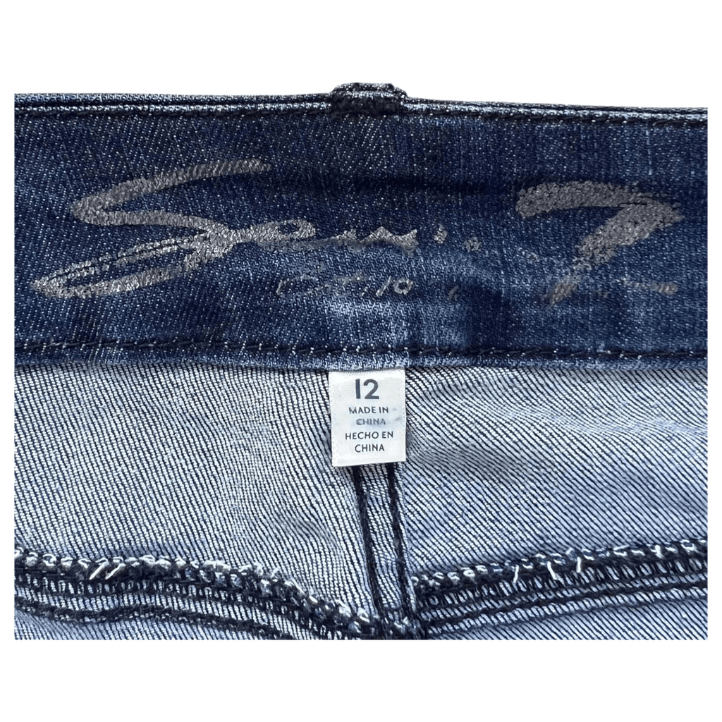 SEVEN7 High Rise Bootcut Denim Jeans Blue Women’s UK 12
