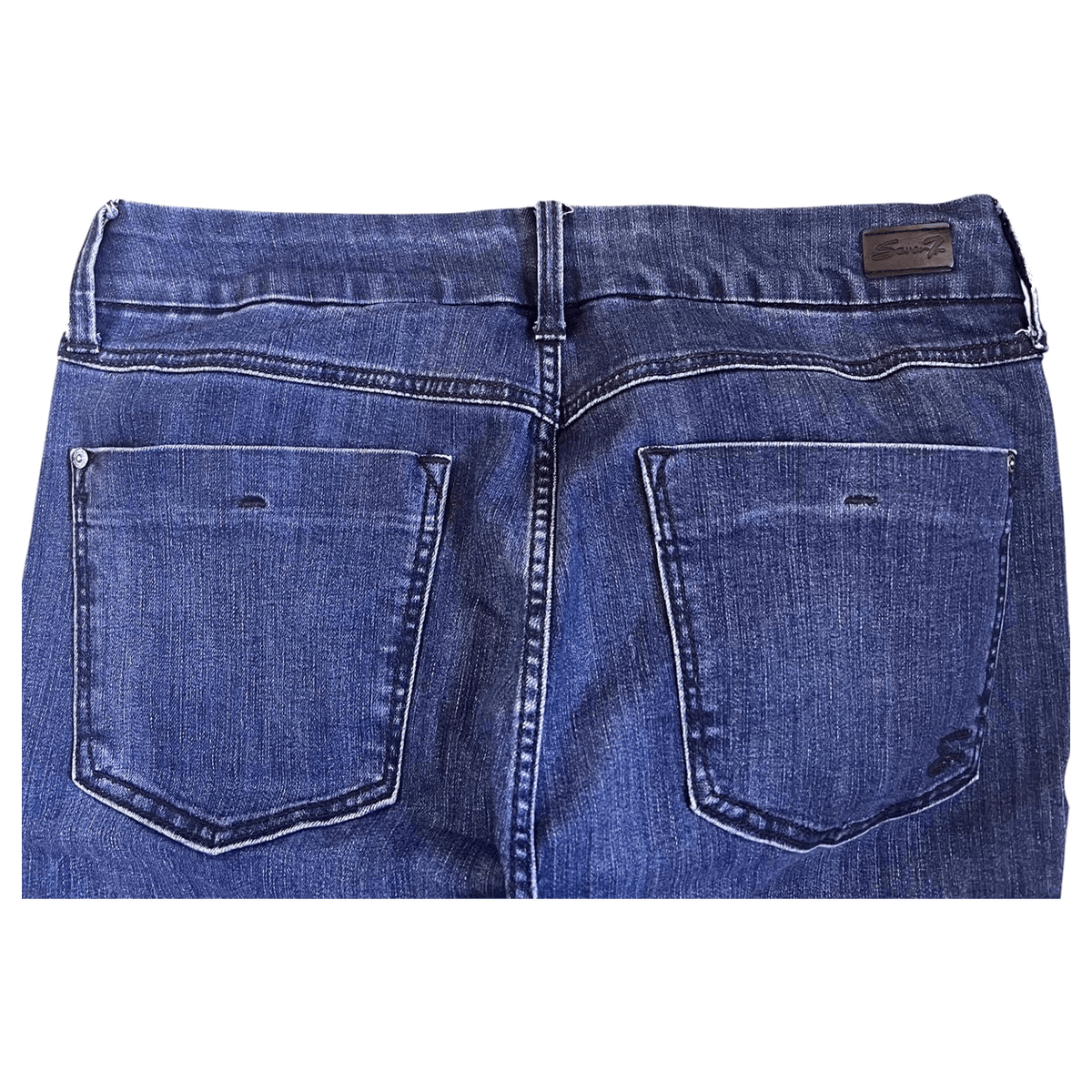 SEVEN7 High Rise Bootcut Denim Jeans Blue Women’s UK 12