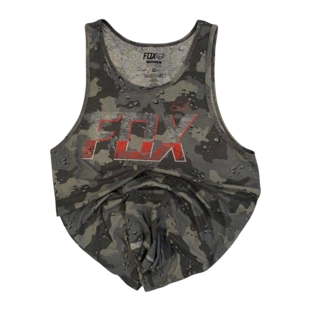 576 Fox Camo Dirt Bike Y2K Sleeveless Tank Top M