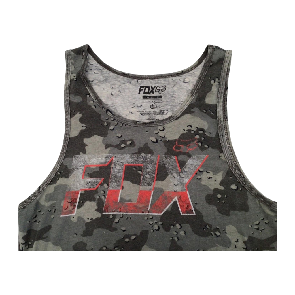 576 Fox Camo Dirt Bike Y2K Sleeveless Tank Top M