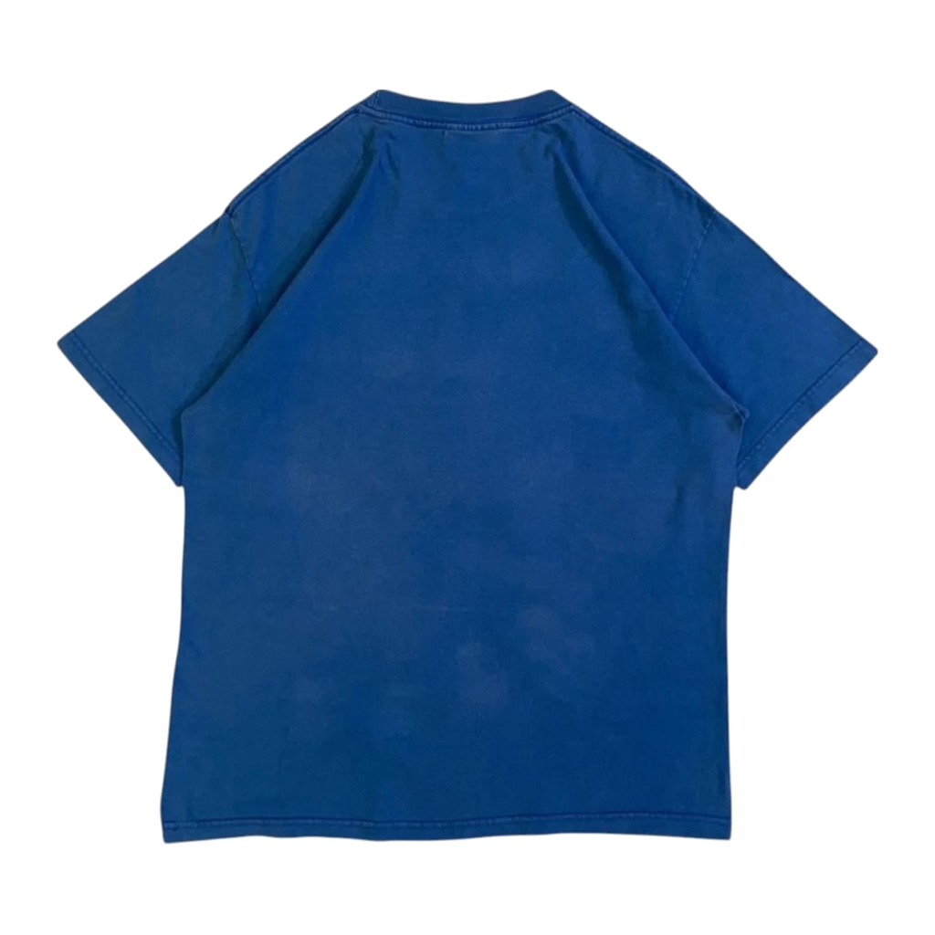 1110 Famous Y2K Graphic Print Short Sleeve T-Shirt Blue L