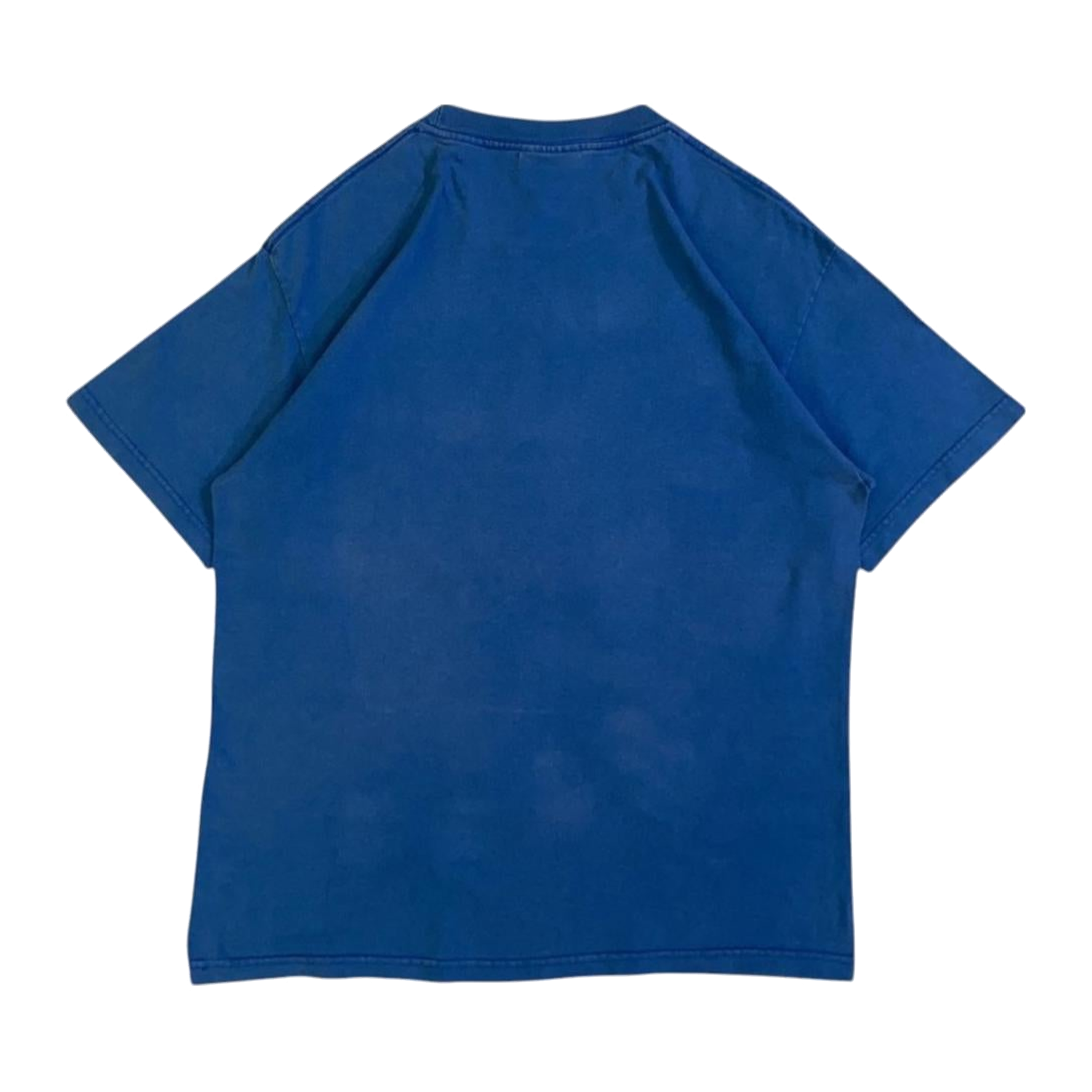 1110 Famous Y2K Graphic Print Short Sleeve T-Shirt Blue L