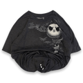 Jack Skellington Nightmare Before Christmas Y2K Short Sleeve T Shirt Black 2XL