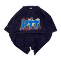 133 PTT Lube Y2K Graphic Short Sleeve T Shirt Navy M