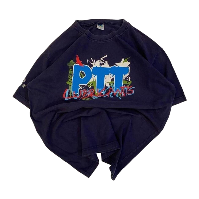 PTT Lube Y2K Graphic Short Sleeve T Shirt Navy M