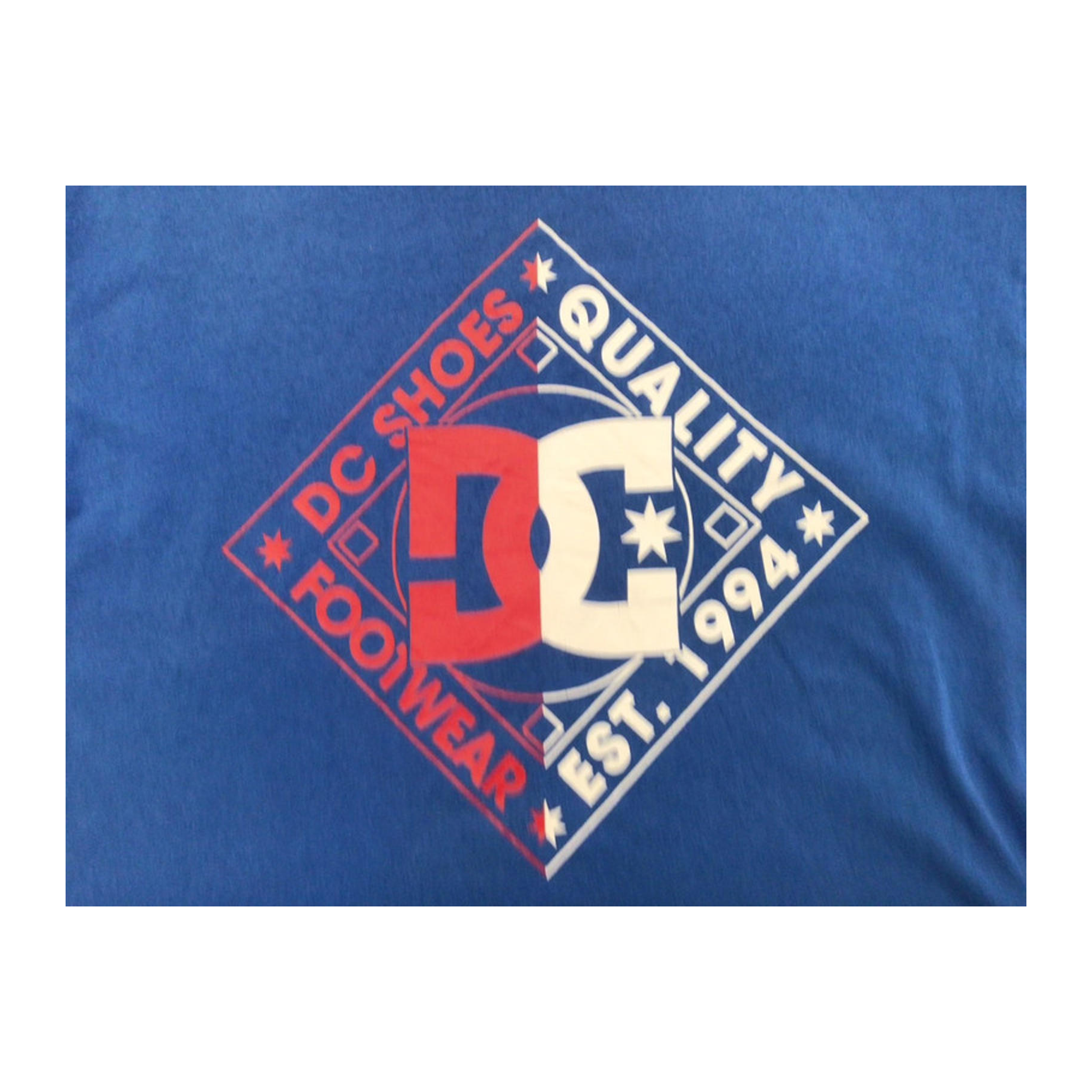 546 DC Skateboards Y2K 00s Graphic Logo Short Sleeve T Shirt Blue L