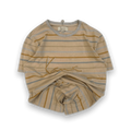 Karl Kani Y2K Baggy Striped Short Sleeve T Shirt Beige L