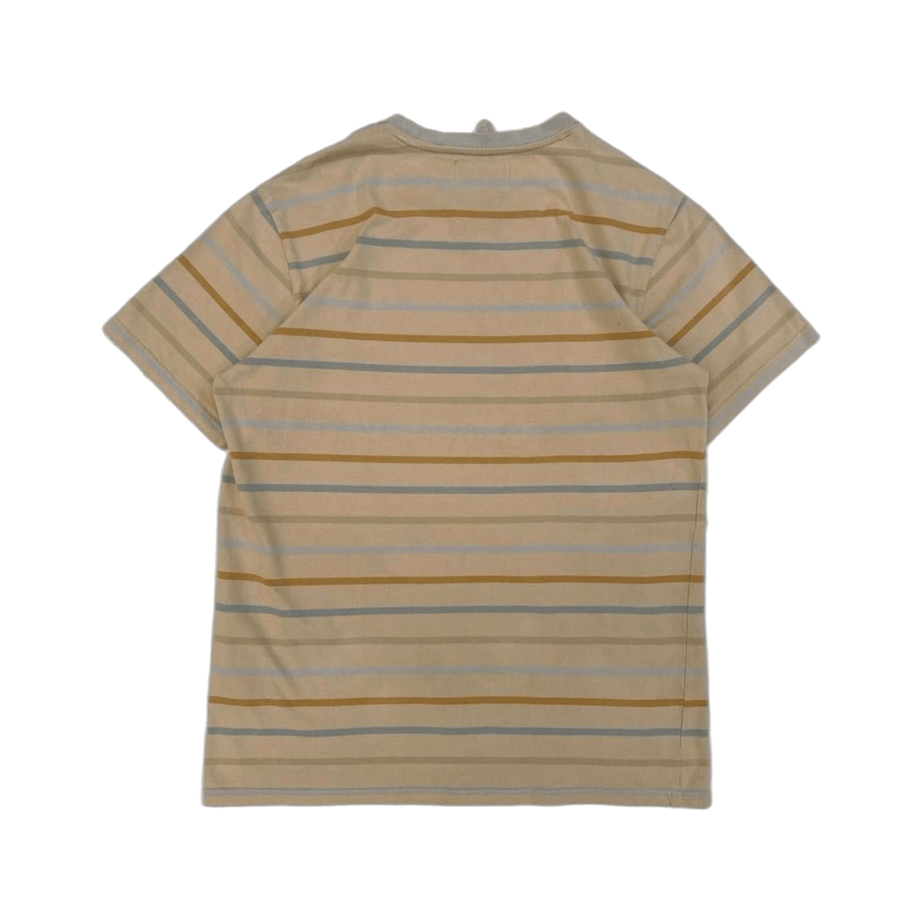 Karl Kani Y2K Baggy Striped Short Sleeve T Shirt Beige L