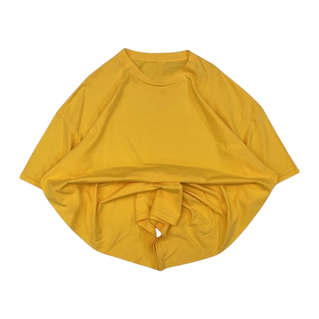 643 Casual Short Sleeve T Shirt Yellow 2XL