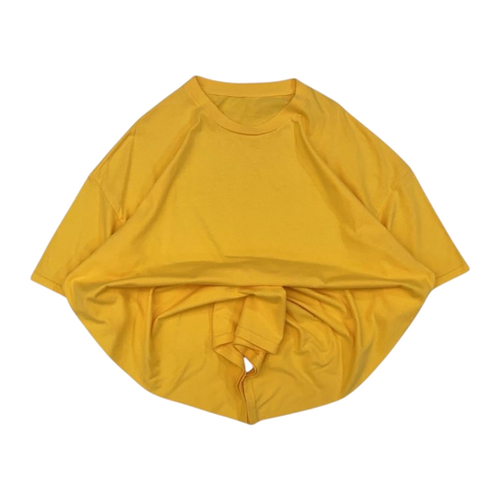 643 Casual Short Sleeve T Shirt Yellow 2XL