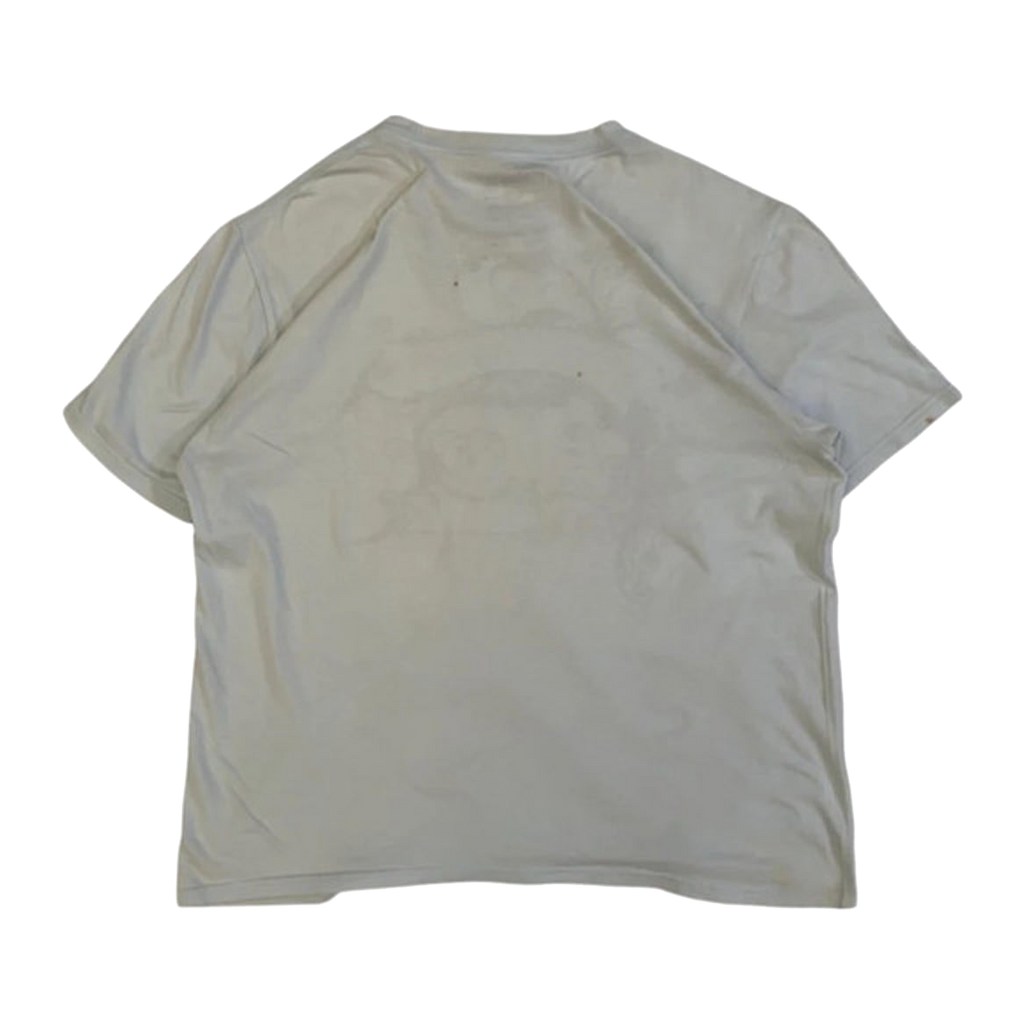 138 Hurley 2000s Tattoo Graphic Casual Short Sleeve T Shirt Light Blue L