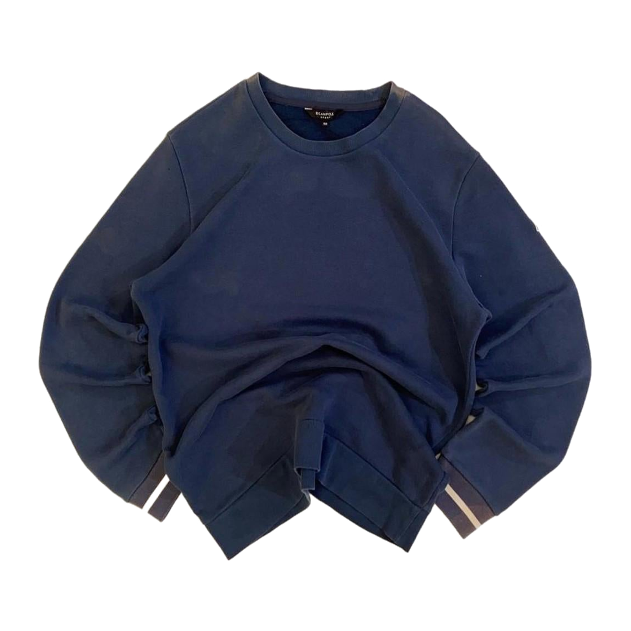 178 Bean Pole Korea Women's Y2K Casual Sweatshirt Navy L