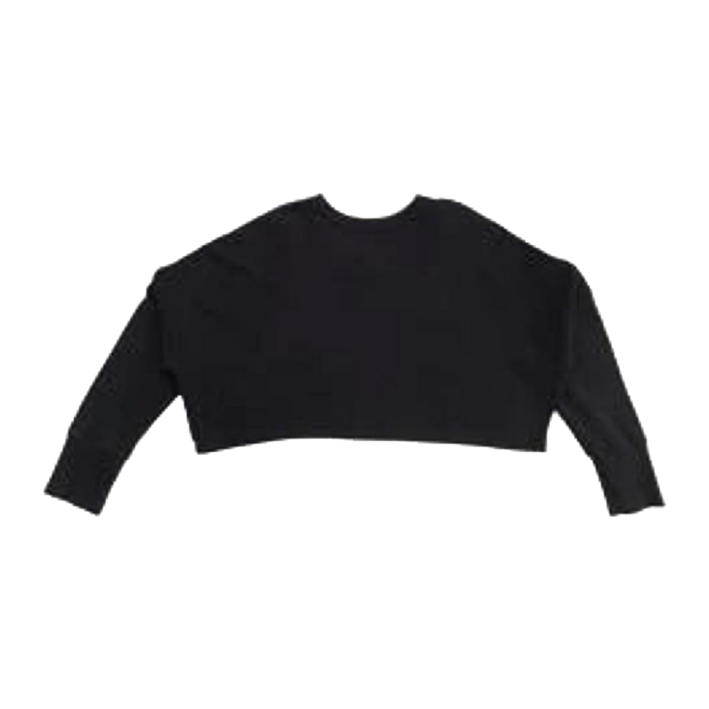 3162 BENCH Women's Y2K Skater Oversized Cropped Sweater Black XL