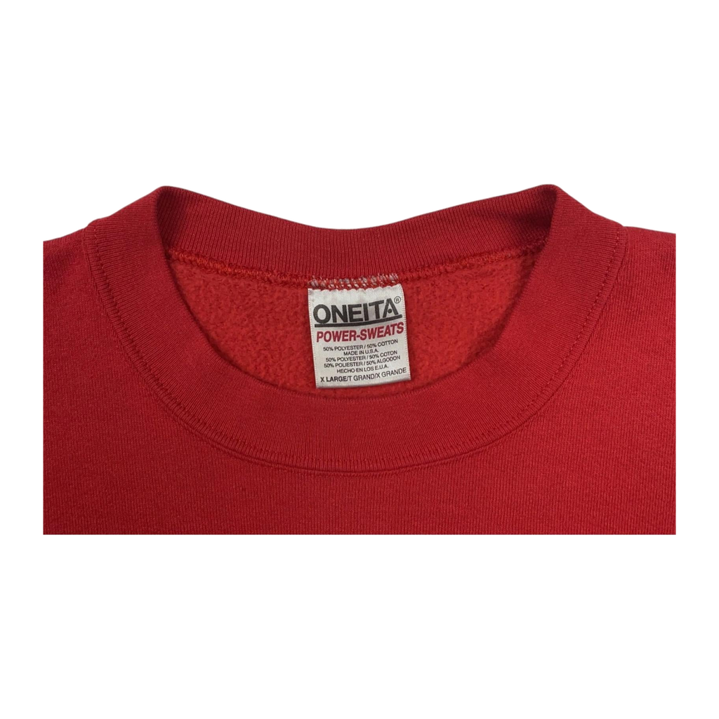 170 Jersey Riptide 90's Surf Vintage Men's Crew Neck Sweatshirt Red XL