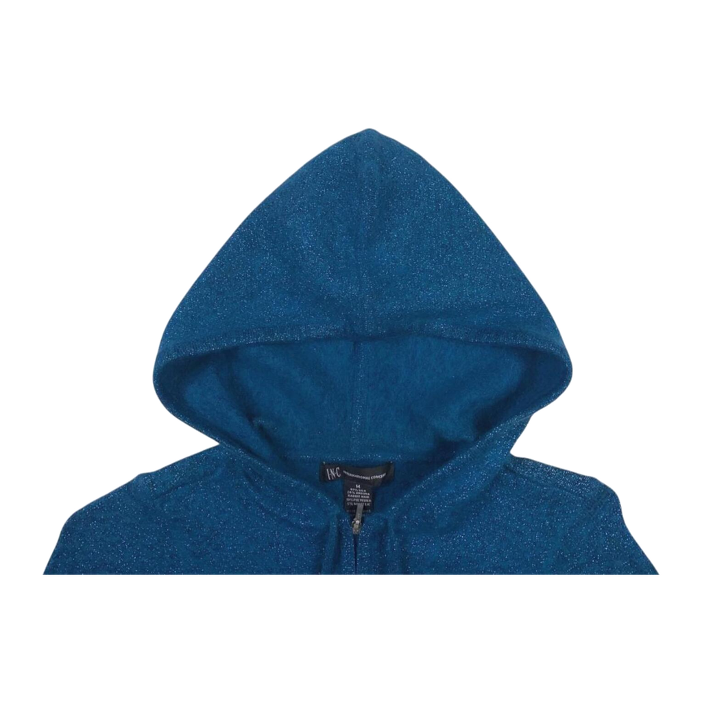 193 INC International Concepts Y2K Women's Hoodie Blue M