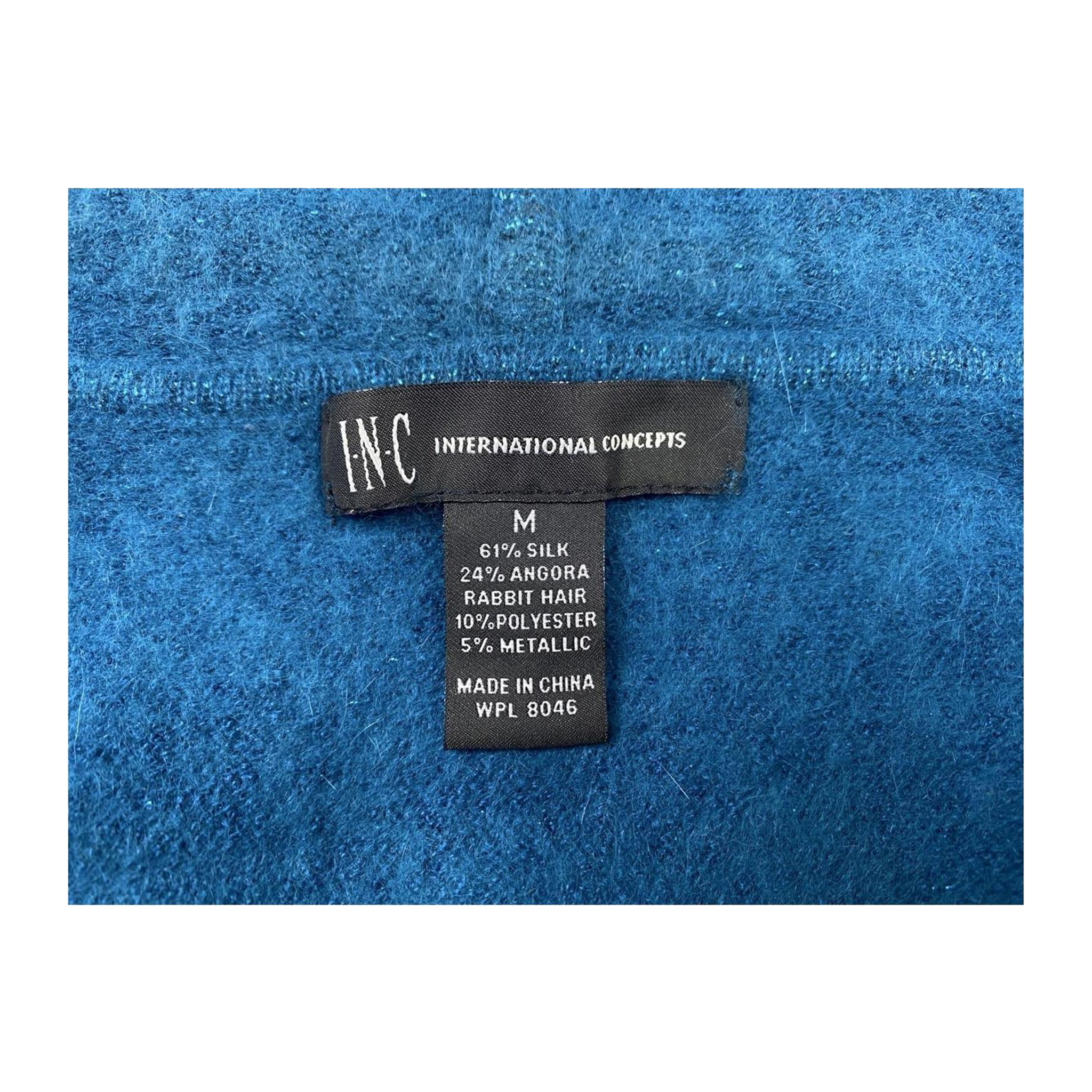193 INC International Concepts Y2K Women's Hoodie Blue M