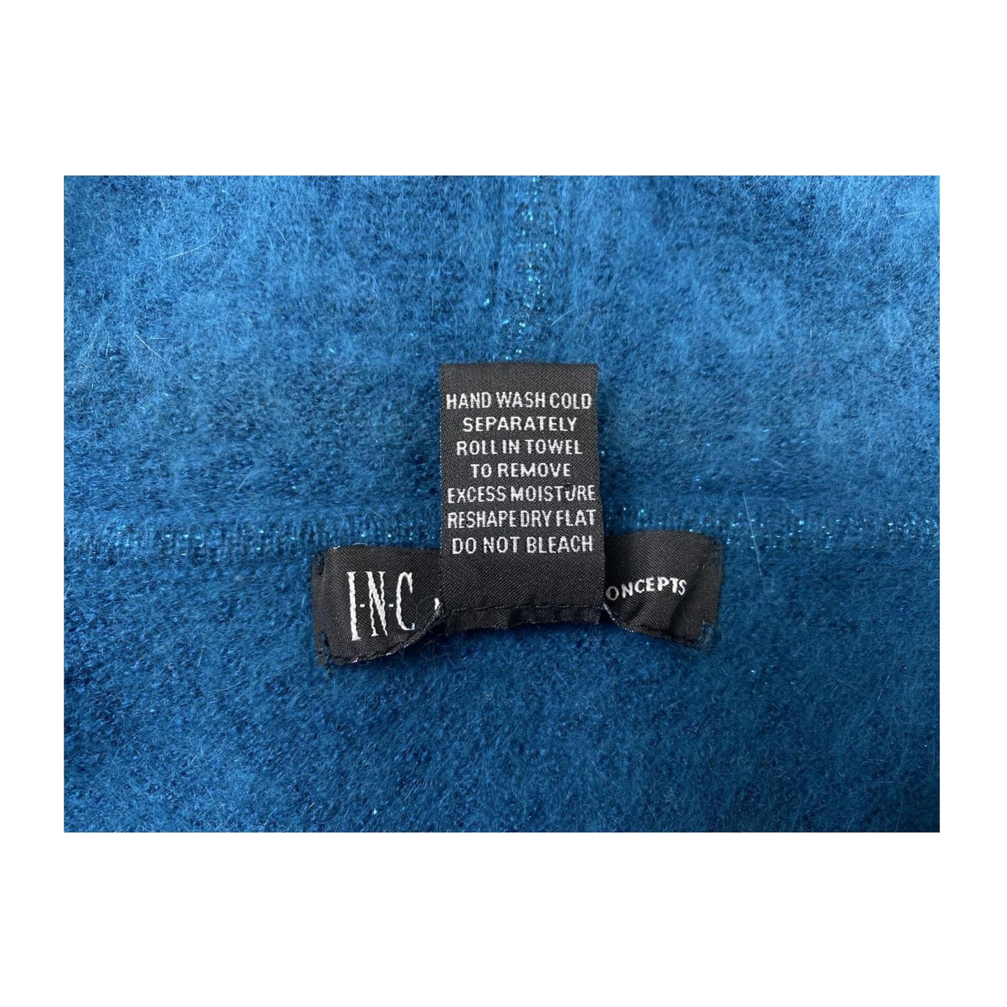 193 INC International Concepts Y2K Women's Hoodie Blue M