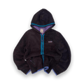 X Girl Equipment Japan Women's Y2K Vintage Full Zip Fleece Hoodie Black M