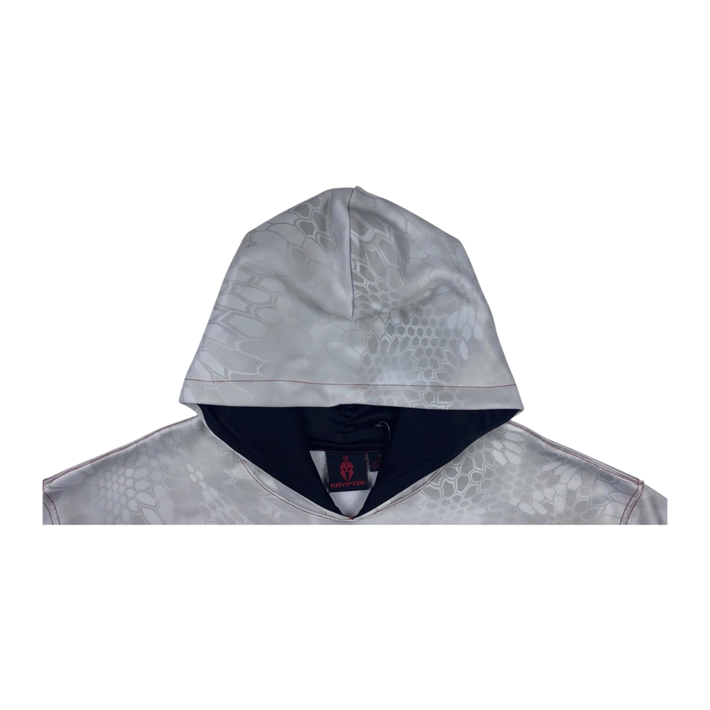188 Krytek Men's Baggy Camo Tint Y2K Hoodie White M