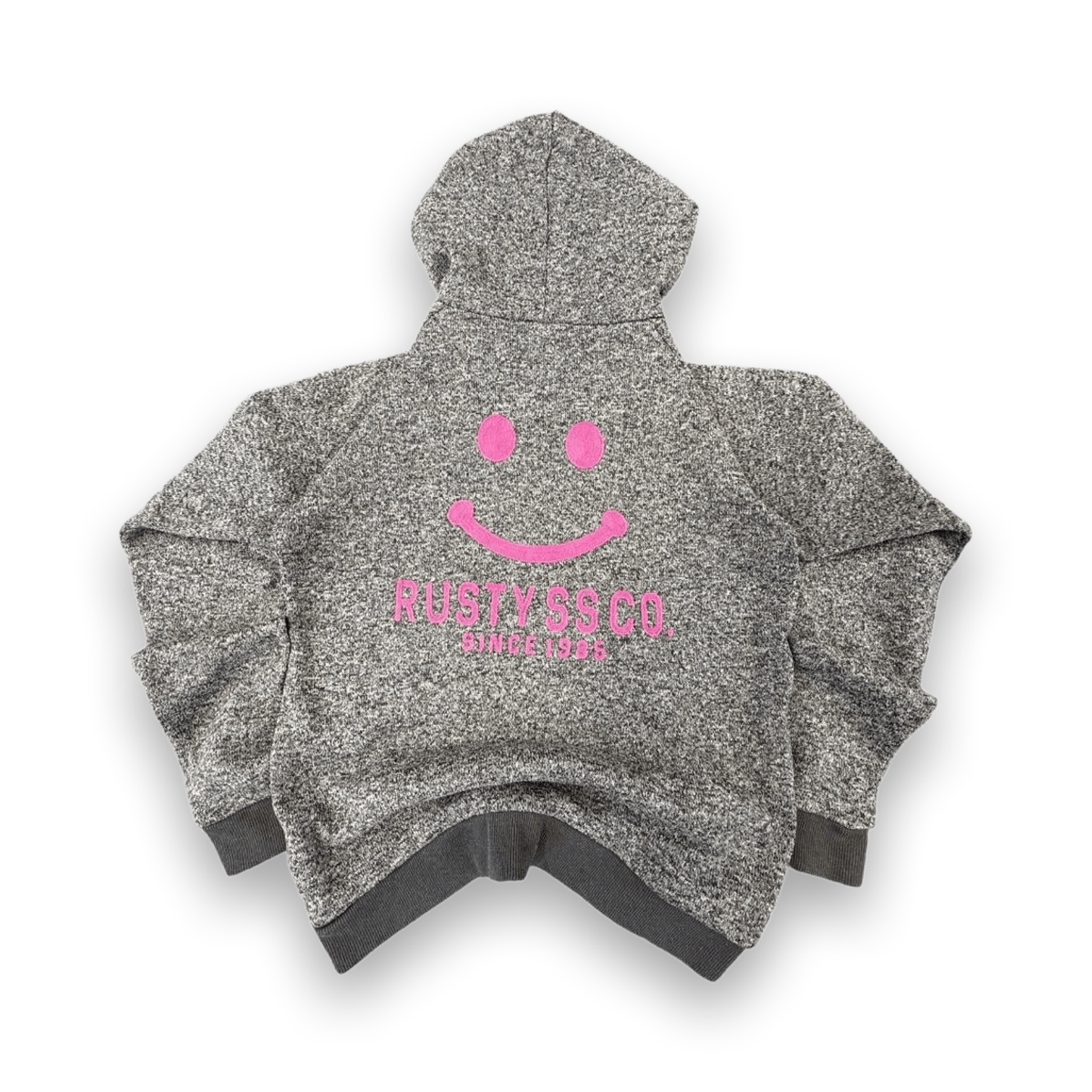 Rusty Surf Women's Y2K Embroidered Hoodie Grey M