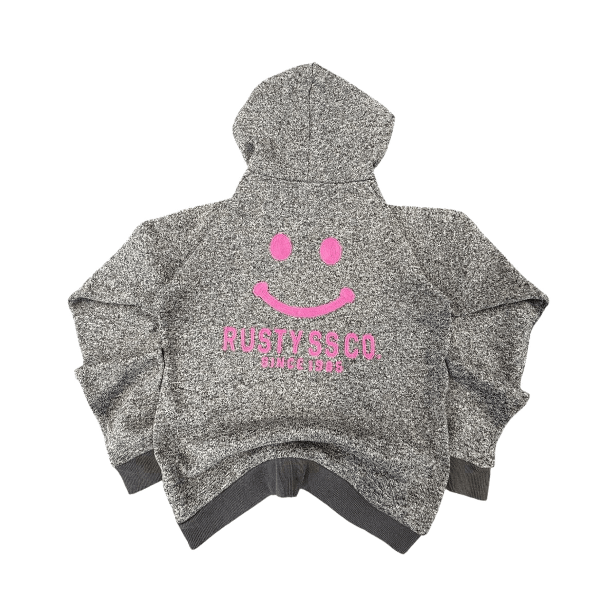 Rusty Surf Women's Y2K Embroidered Hoodie Grey M
