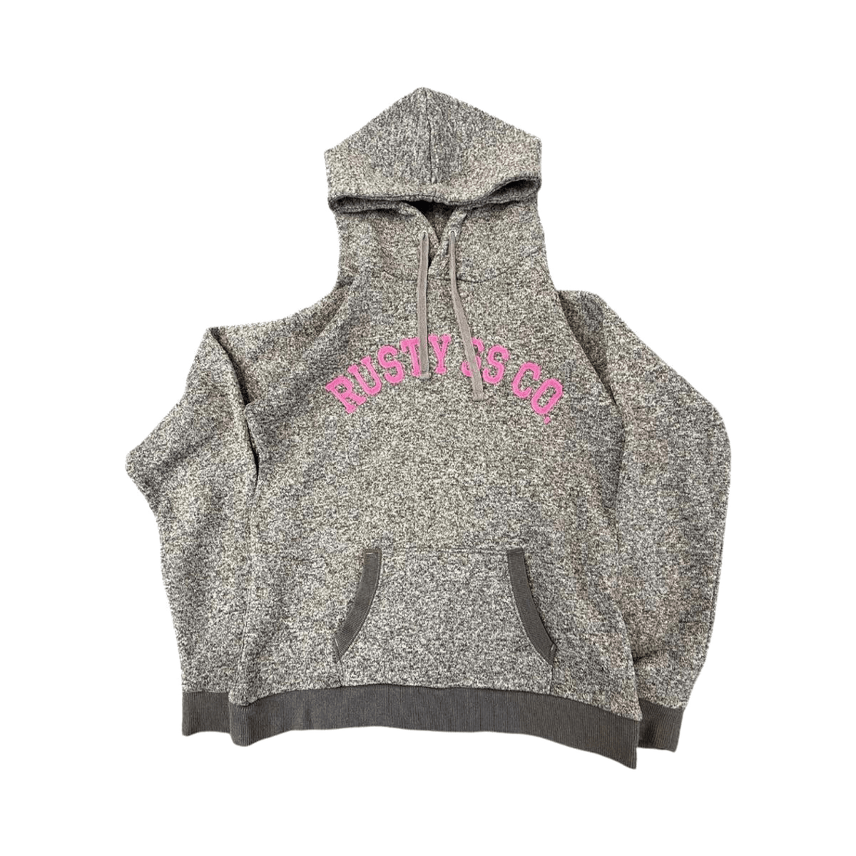 Rusty Surf Women's Y2K Embroidered Hoodie Grey M