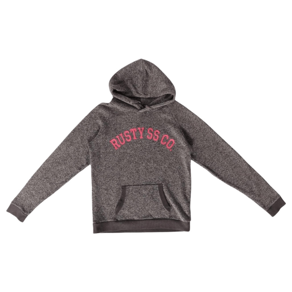 Rusty Surf Women's Y2K Embroidered Hoodie Grey M
