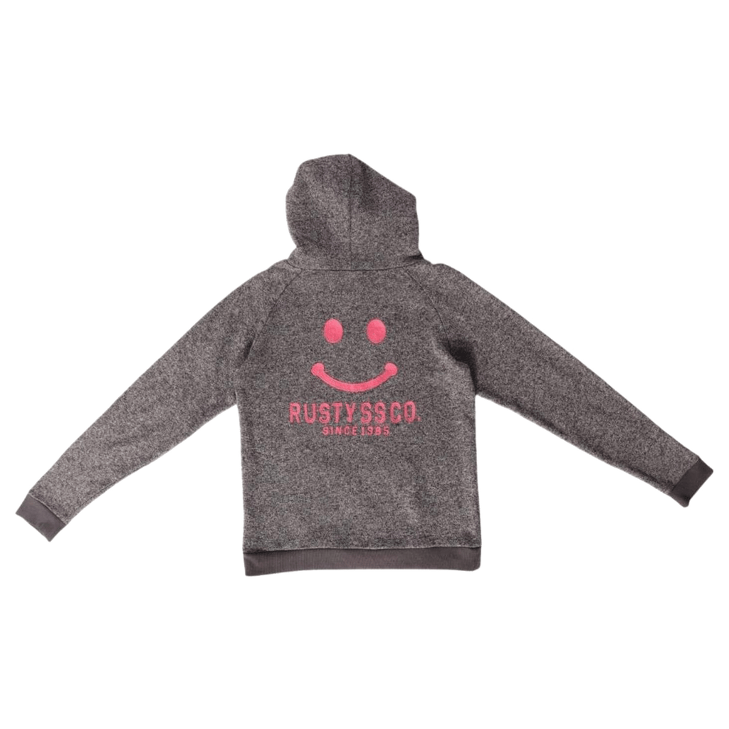 Rusty Surf Women's Y2K Embroidered Hoodie Grey M