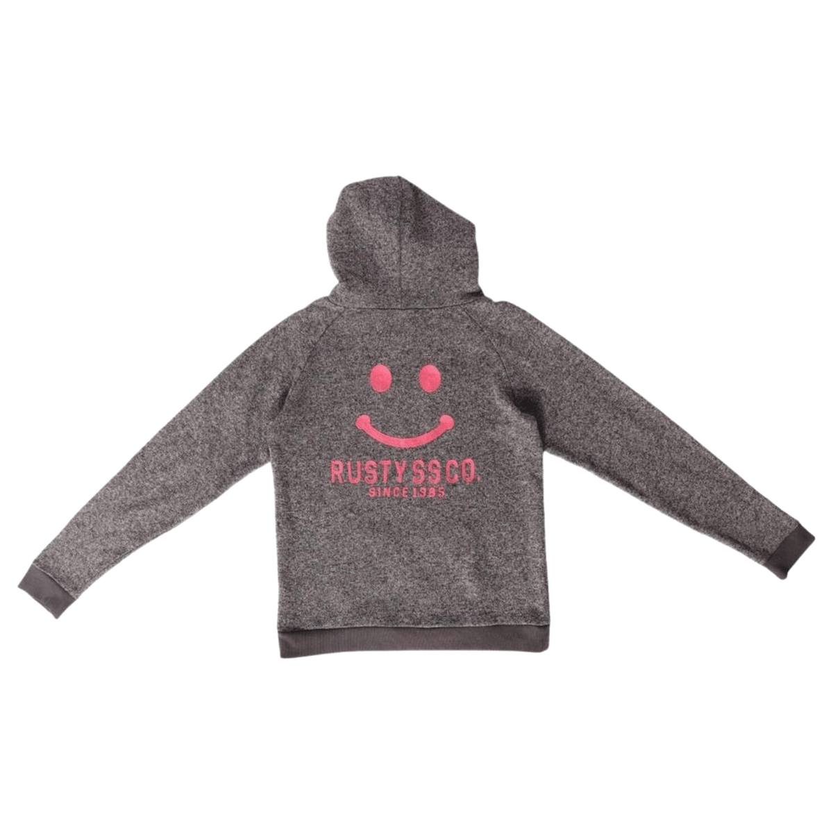 Rusty Surf Women's Y2K Embroidered Hoodie Grey M