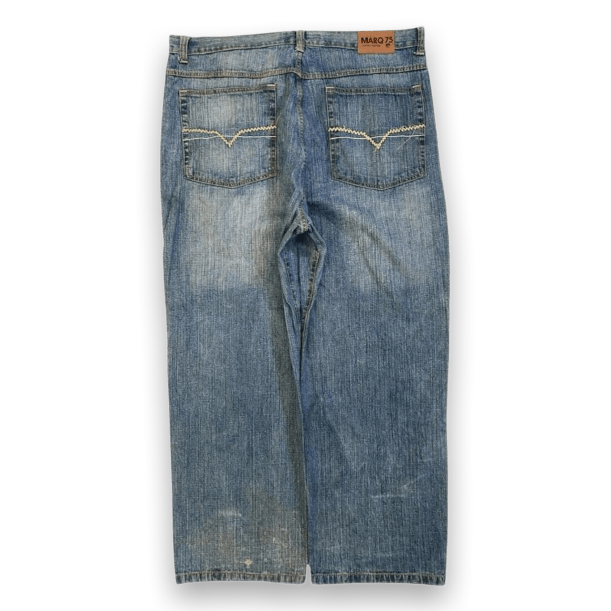 Marq 75 Men's Hip Hop Baggy Denim Jeans Y2K W44 L31