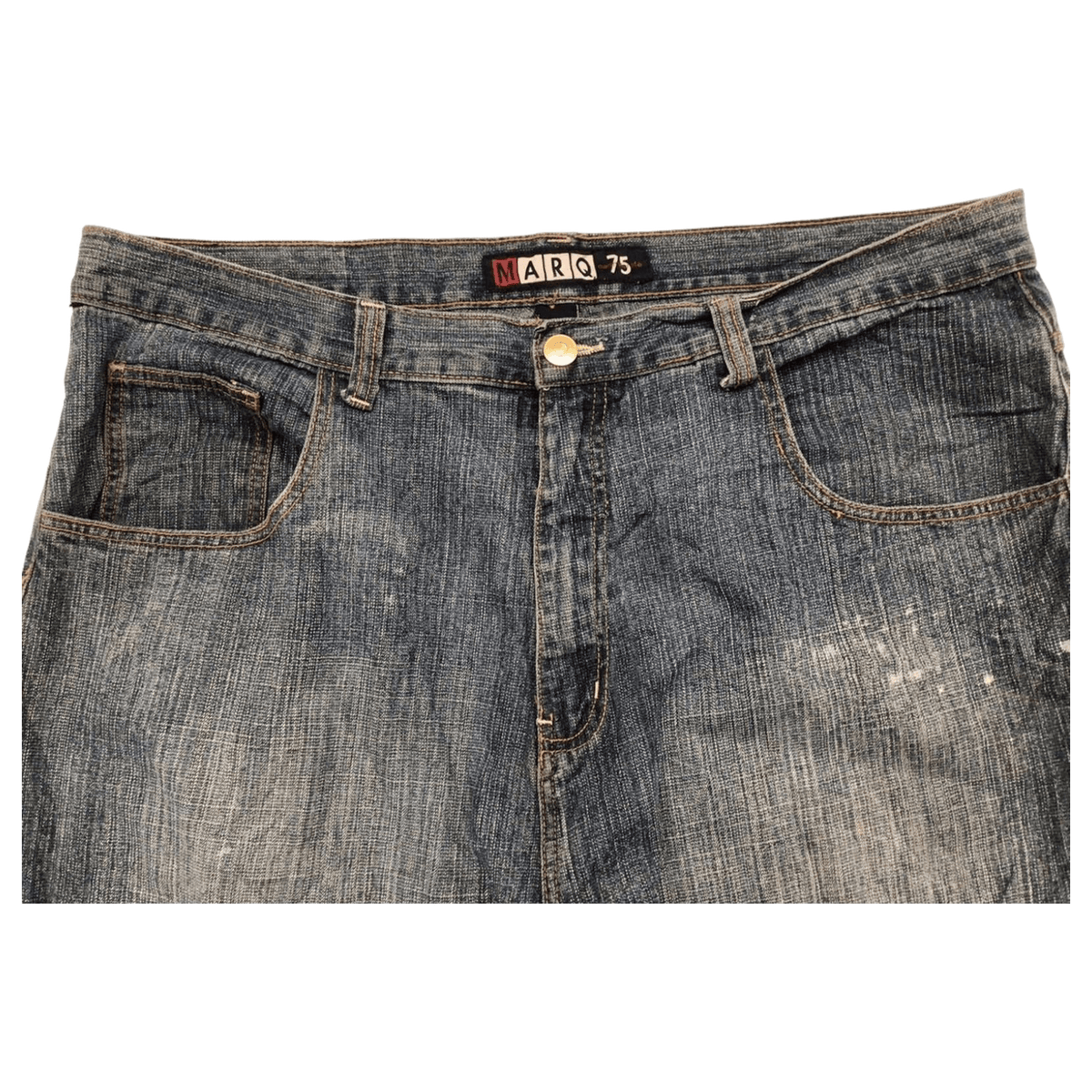 Marq 75 Men's Hip Hop Baggy Denim Jeans Y2K W44 L31